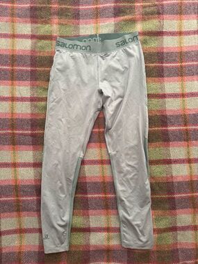 Salomon Women’s Running Tights Medium Sage Green